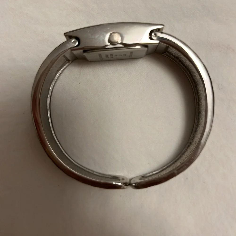 EUC Watch Bracelet Stainless Steel Zebra Print